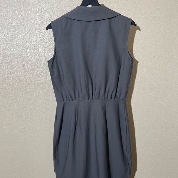 Ioanna Koubbela Gray Sleeveless Button-Down Dress - Picture 2 of 7